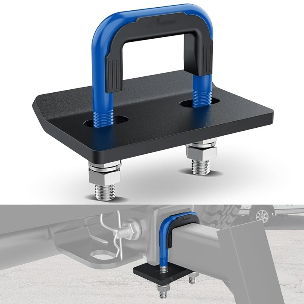 Trailer Hitch Tightener Anti Rattle Stabilizer 2 Inch Heavy Duty Steel U-Bolt with Rubber Cover Hitch Mount Wobble Eliminator for 2" Receiver - Multiple Colors