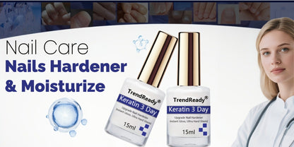Nail Hardener for Weak Brittle Splitting Nails 2 Pack - Extra Strong Fast Drying Long Lasting White Nail Strengthener with Vitamin E Base Coat Manicure Treatment for Women Nail Care