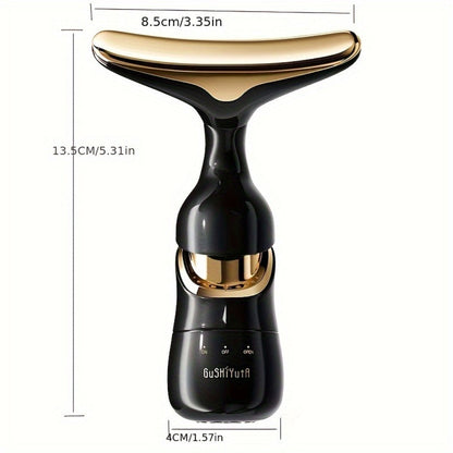 Facial Massager 3-in-1 with Interchangeable Heads for Face Neck Eyes