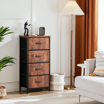 4-Drawer Metal Dresser, Bedroom Drawer Chest for Organized Everyday Storage detail image - detail view 10