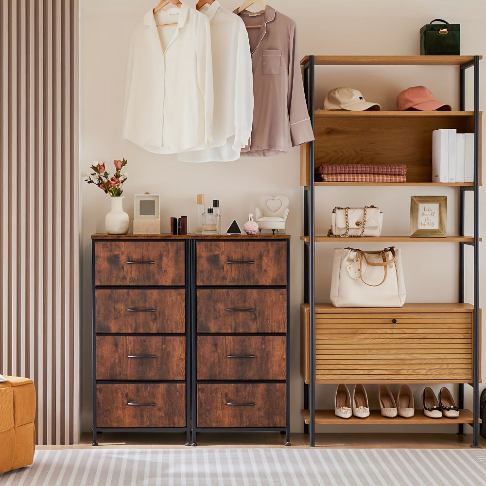 4-Drawer Metal Dresser, Bedroom Drawer Chest for Organized Everyday Storage detail image - detail view 12