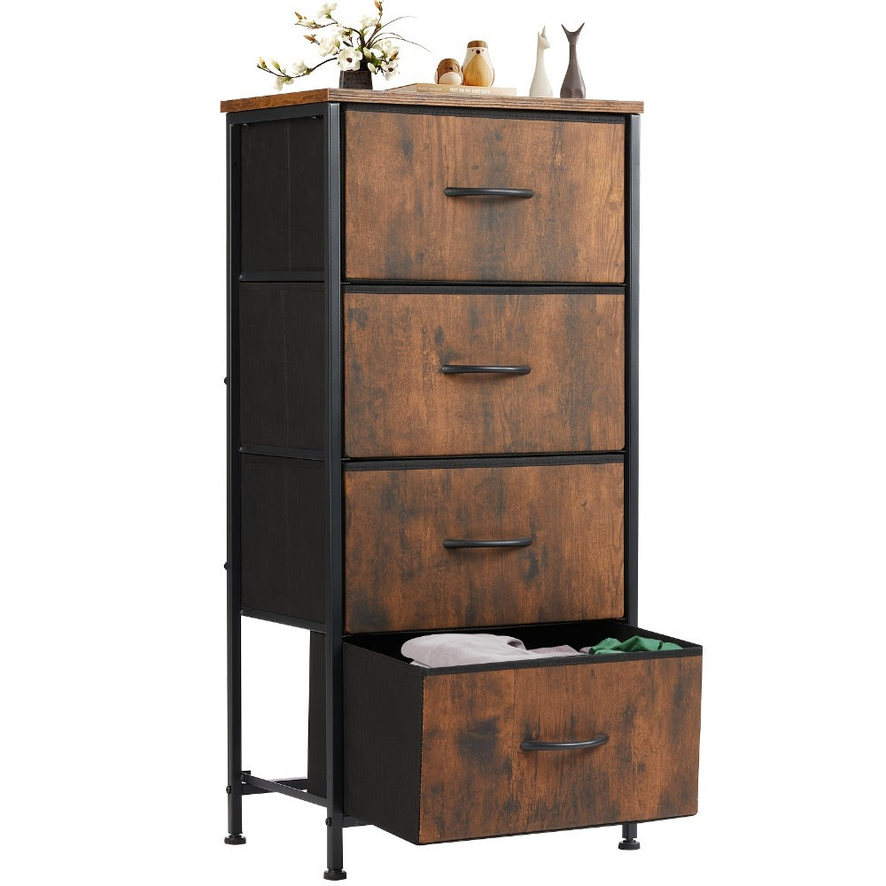 4-Drawer Metal Dresser, Bedroom Drawer Chest for Organized Everyday Storage detail image - detail view 14