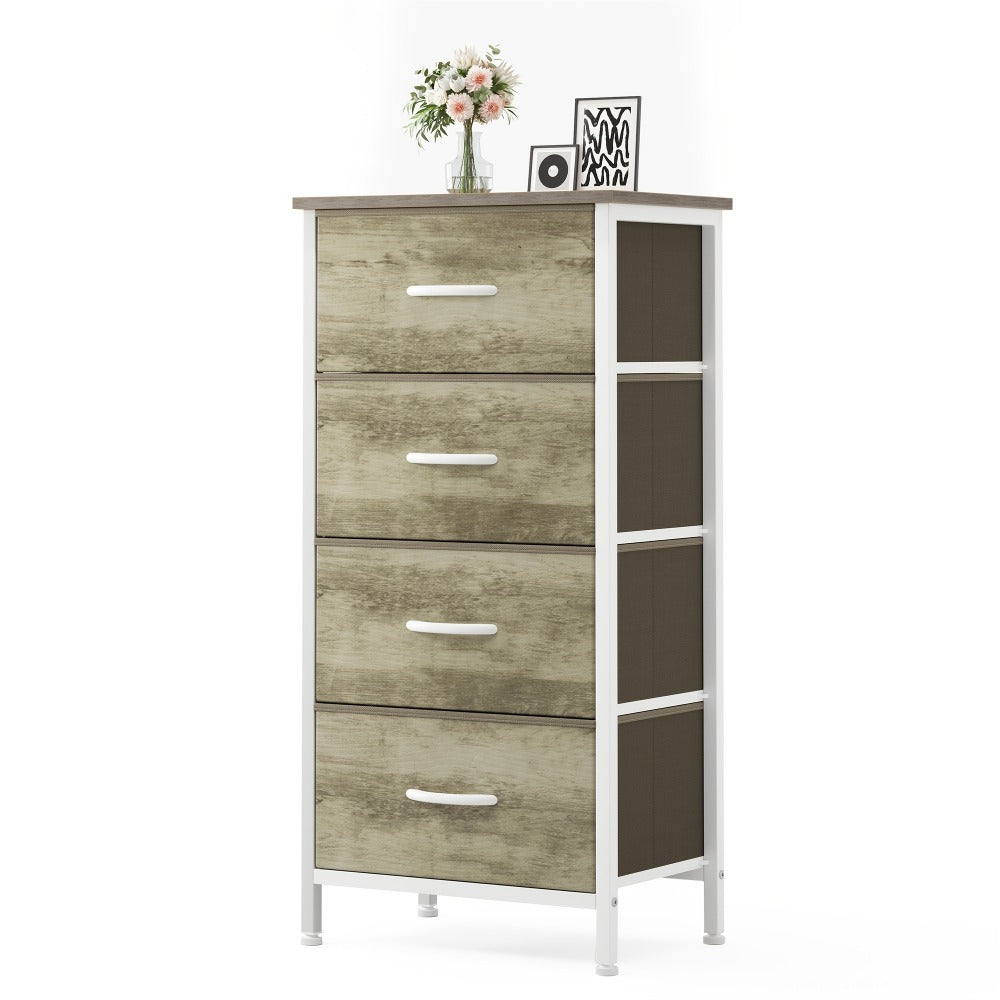 4-Drawer Metal Dresser, Bedroom Drawer Chest for Organized Everyday Storage detail image - detail view 9