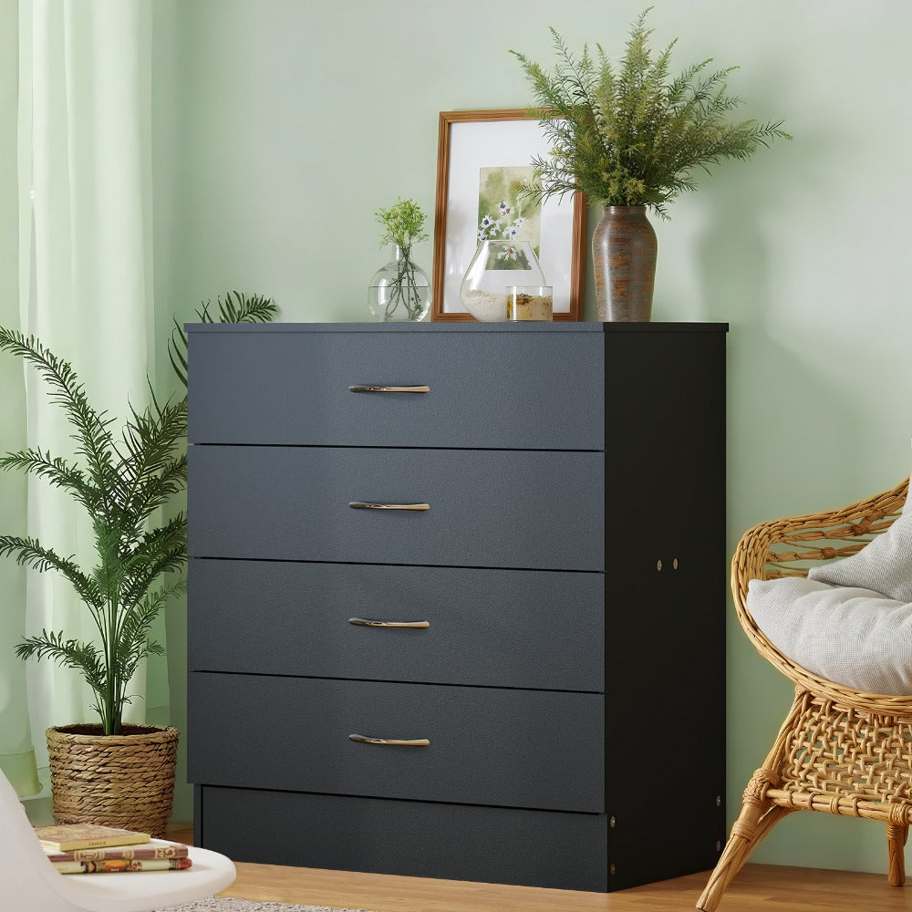 4-Drawer Wood Dresser, Bedroom Drawer Chest for Organized Everyday Storage detail image - detail view 10