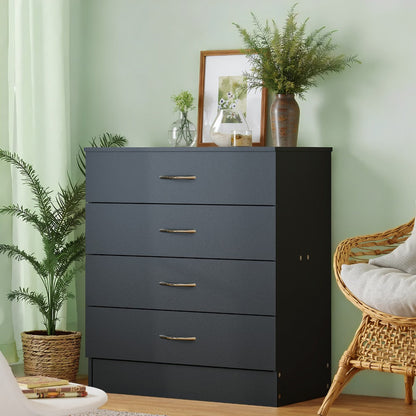 4-Drawer Wood Dresser, Bedroom Drawer Chest for Organized Everyday Storage detail image - detail view 10