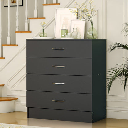 4-Drawer Wood Dresser, Bedroom Drawer Chest for Organized Everyday Storage detail image - detail view 11