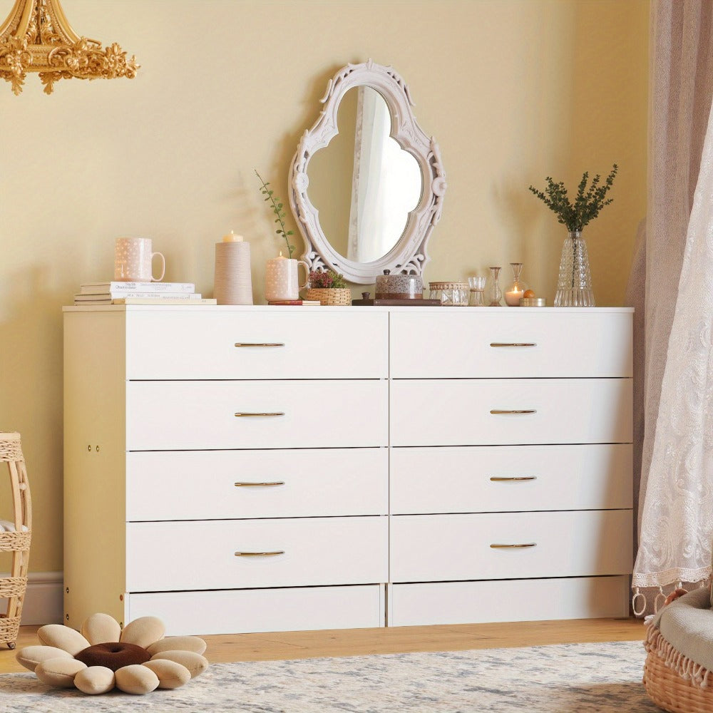 4-Drawer Wood Dresser, Bedroom Drawer Chest for Organized Everyday Storage detail image - detail view 16