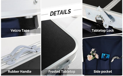 4-Foot Folding Table with Adjustable Height, Space-Saving Utility Table for Home Office detail image - detail view 18