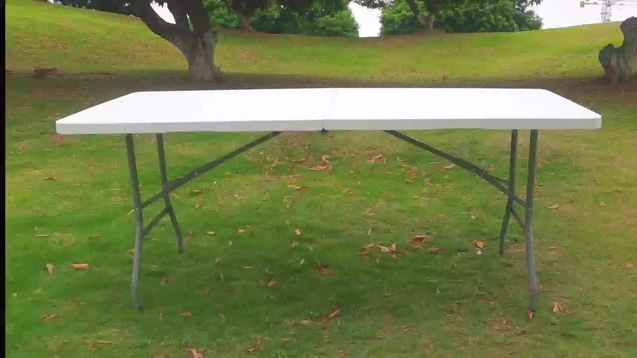 4-Foot Heavy-Duty Folding Table with Weather-Resistant Finish detail image - detail view 11
