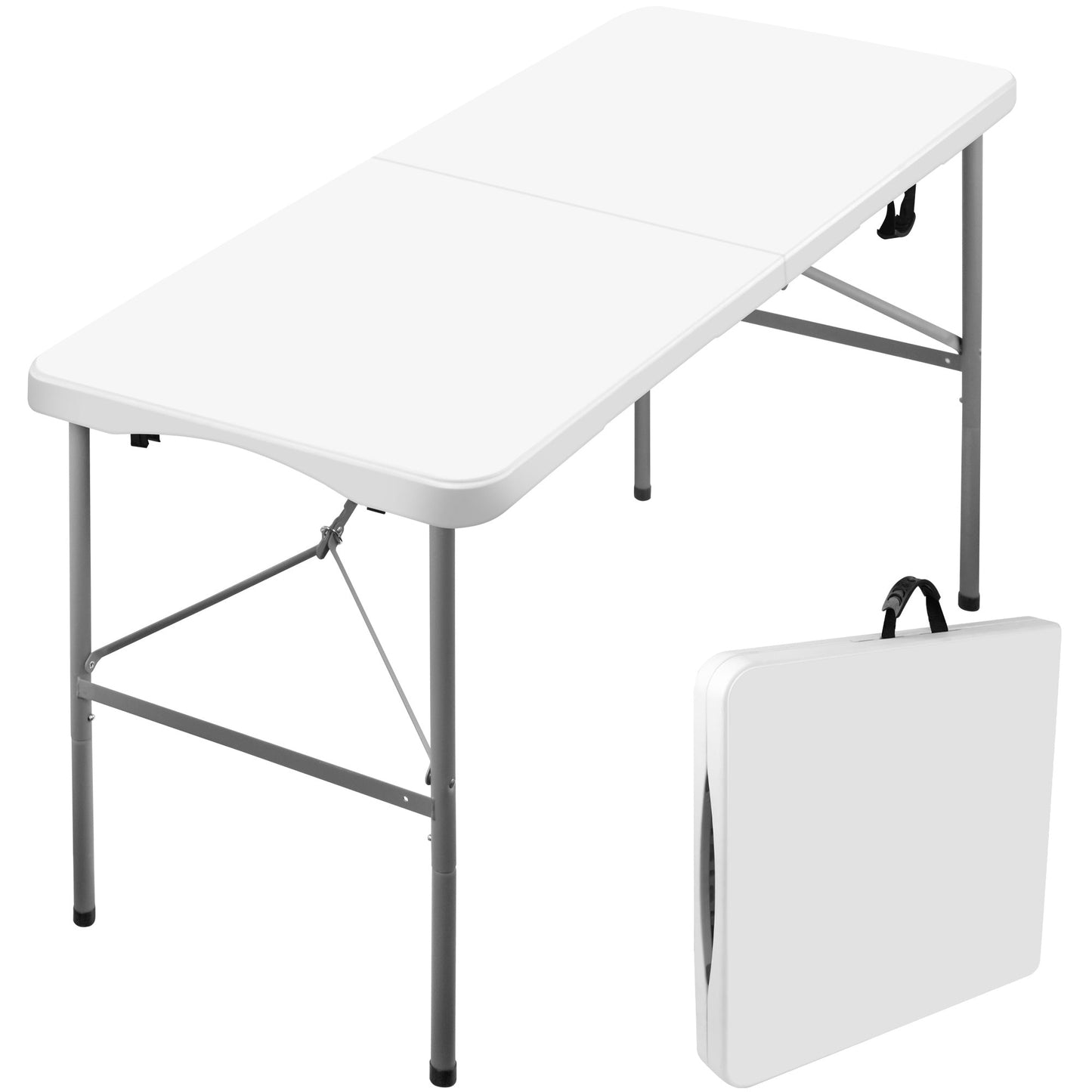 4-Foot Heavy-Duty Folding Table with Weather-Resistant Finish detail image - detail view 15