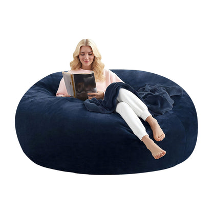 Bean Bag Chair shown in the Blue, 4FT(35IN*23IN) option