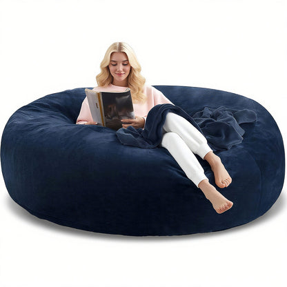 Bean Bag Chair shown in the Blue, 6FT(59IN*35IN) option