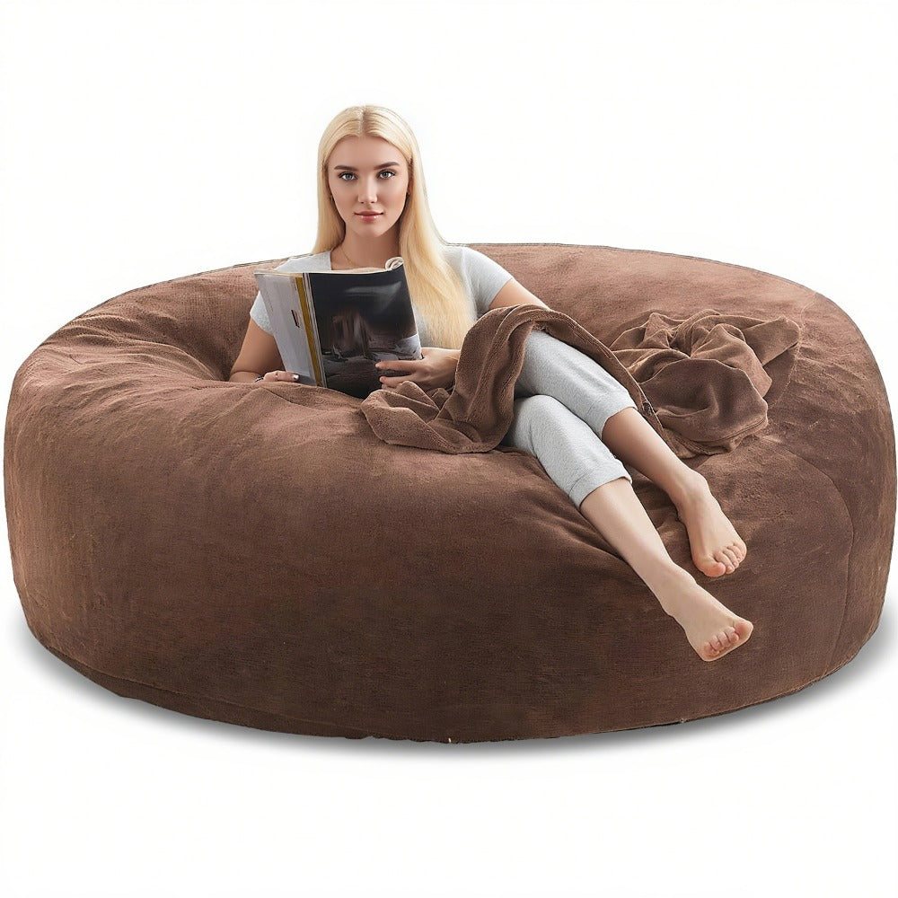 4-Foot Oversized Bean Bag Chair, Floor Lounge Chair for Living Room detail image - detail view 18