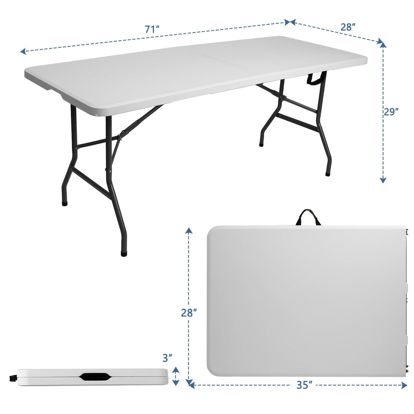 Folding Table shown in the For 6-8 persons option