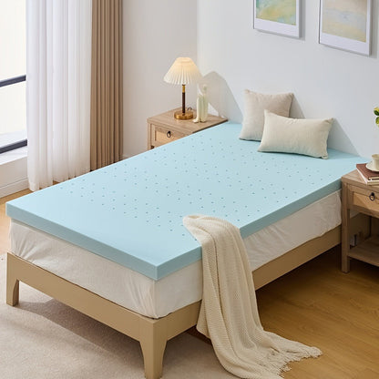 4-Inch Mattress Topper, Portable Bed Topper for Bedroom Comfort and Support detail image - detail view 3