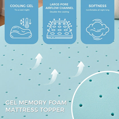 4-Inch Mattress Topper, Portable Bed Topper for Bedroom Comfort and Support detail image - detail view 7