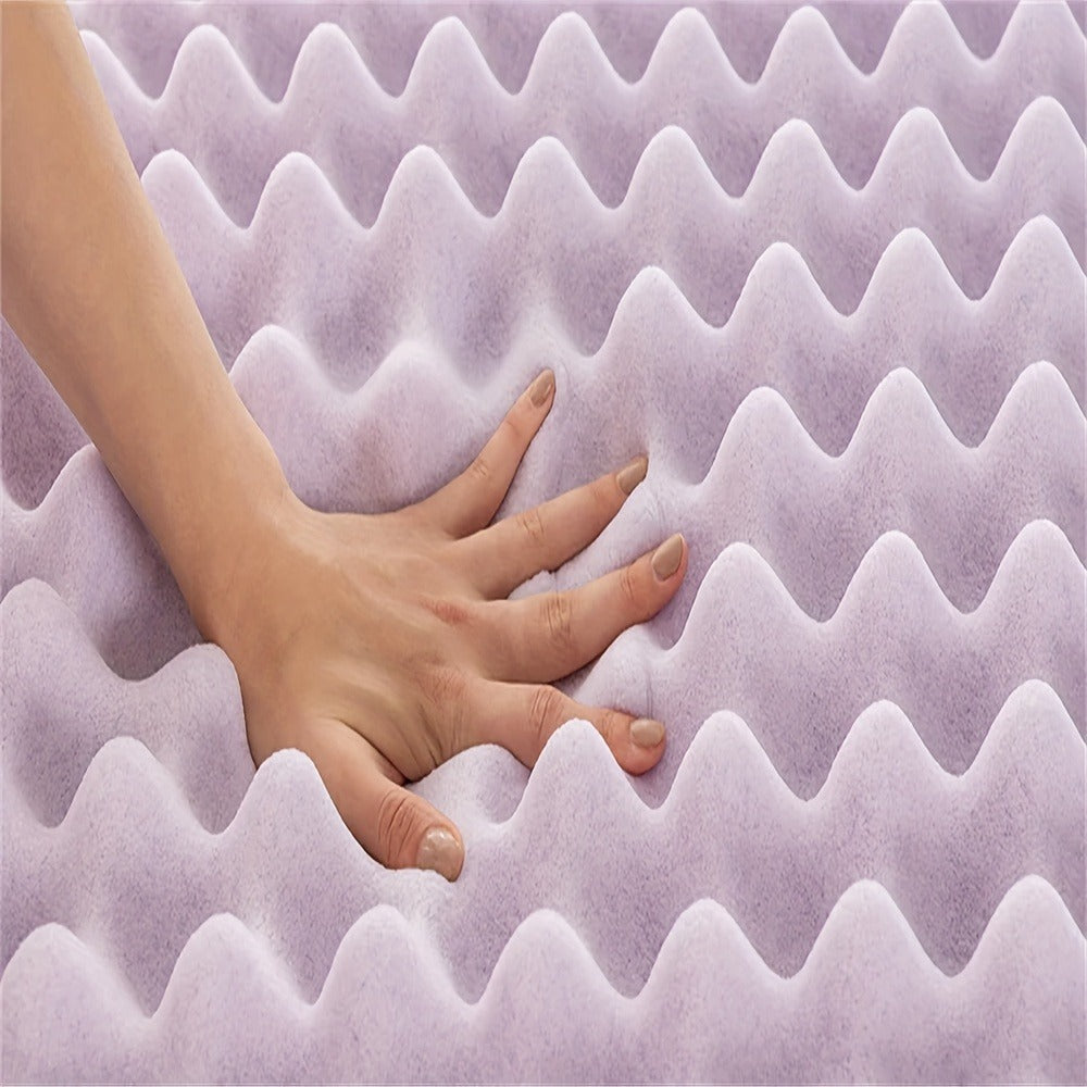 4-Inch Mattress Topper with Memory Foam, Bed Mattress Pad for Bedroom detail image - detail view 5