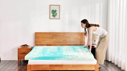 4-Inch Mattress Topper with Memory Foam, Cooling Mattress Topper for Bedroom detail image - detail view 10