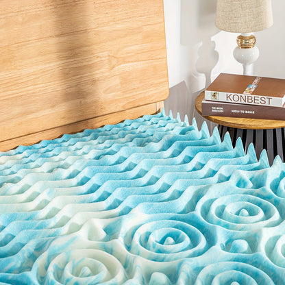 4-Inch Mattress Topper with Memory Foam, Cooling Mattress Topper for Bedroom detail image - detail view 6