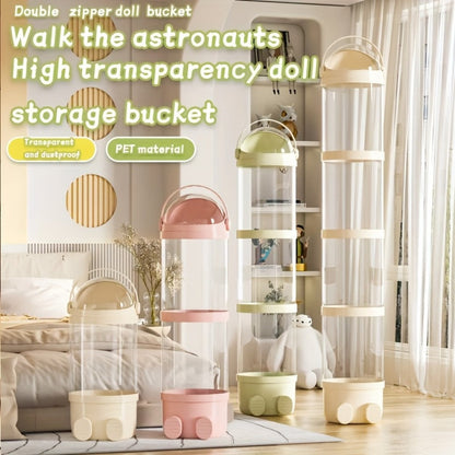 4-Layer Clear Kids Storage Organizer with Waterproof Protection for Kids' Room detail image