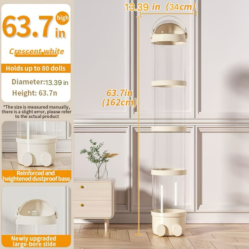 4-Layer Clear Kids Storage Organizer with Waterproof Protection for Kids' Room detail image - detail view 5