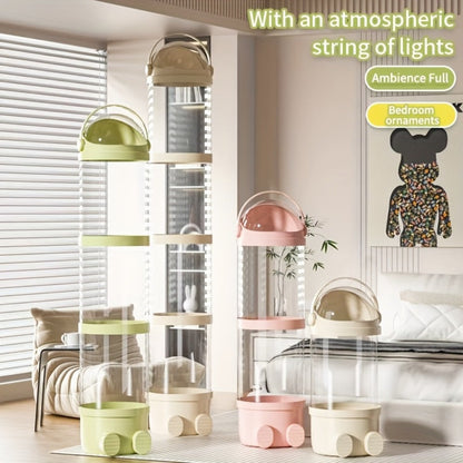 4-Layer Clear Kids Storage Organizer with Waterproof Protection for Kids' Room detail image - detail view 6