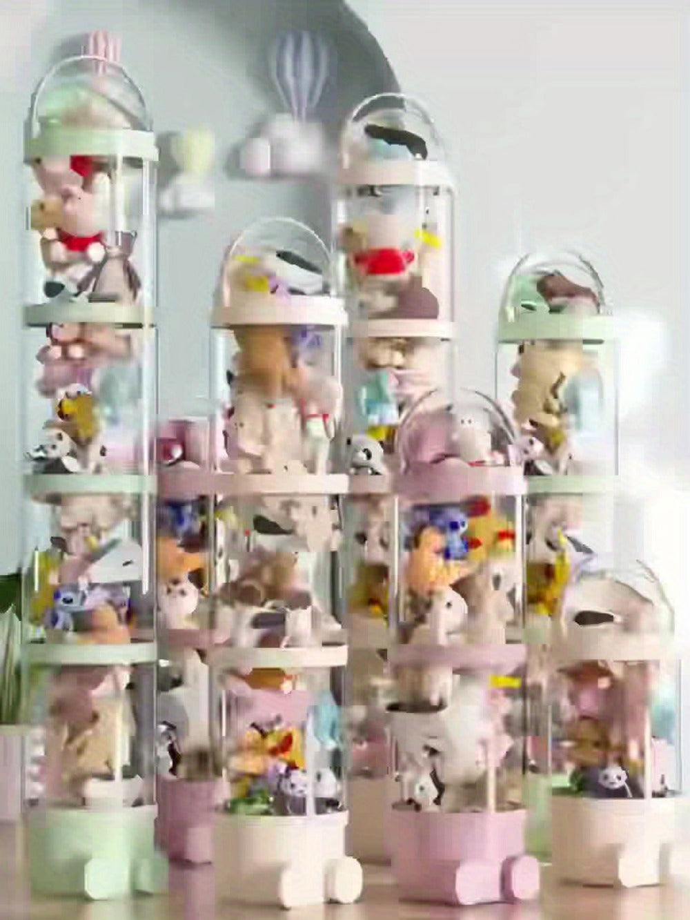 4-Layer Clear Kids Storage Organizer with Waterproof Protection for Kids' Room detail image - detail view 8