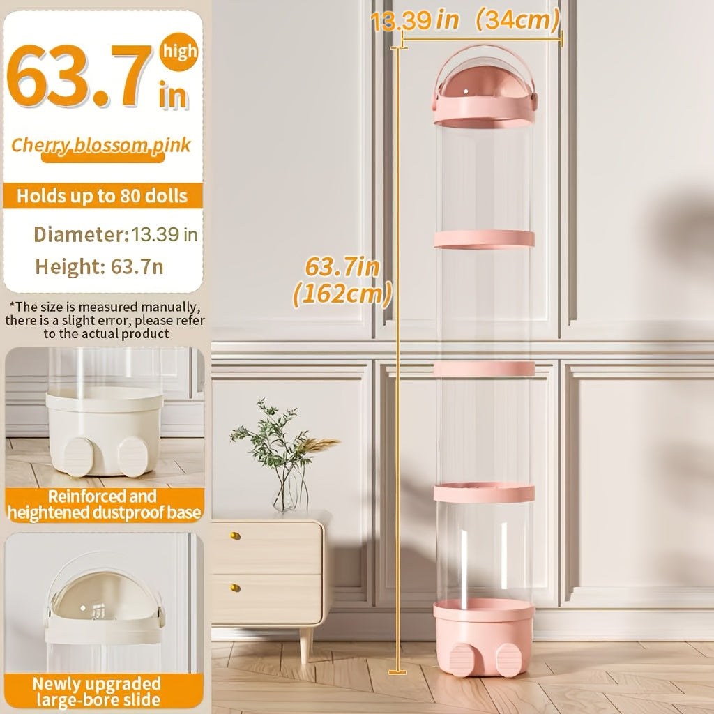 Kids Storage Organizer shown in the Pink option