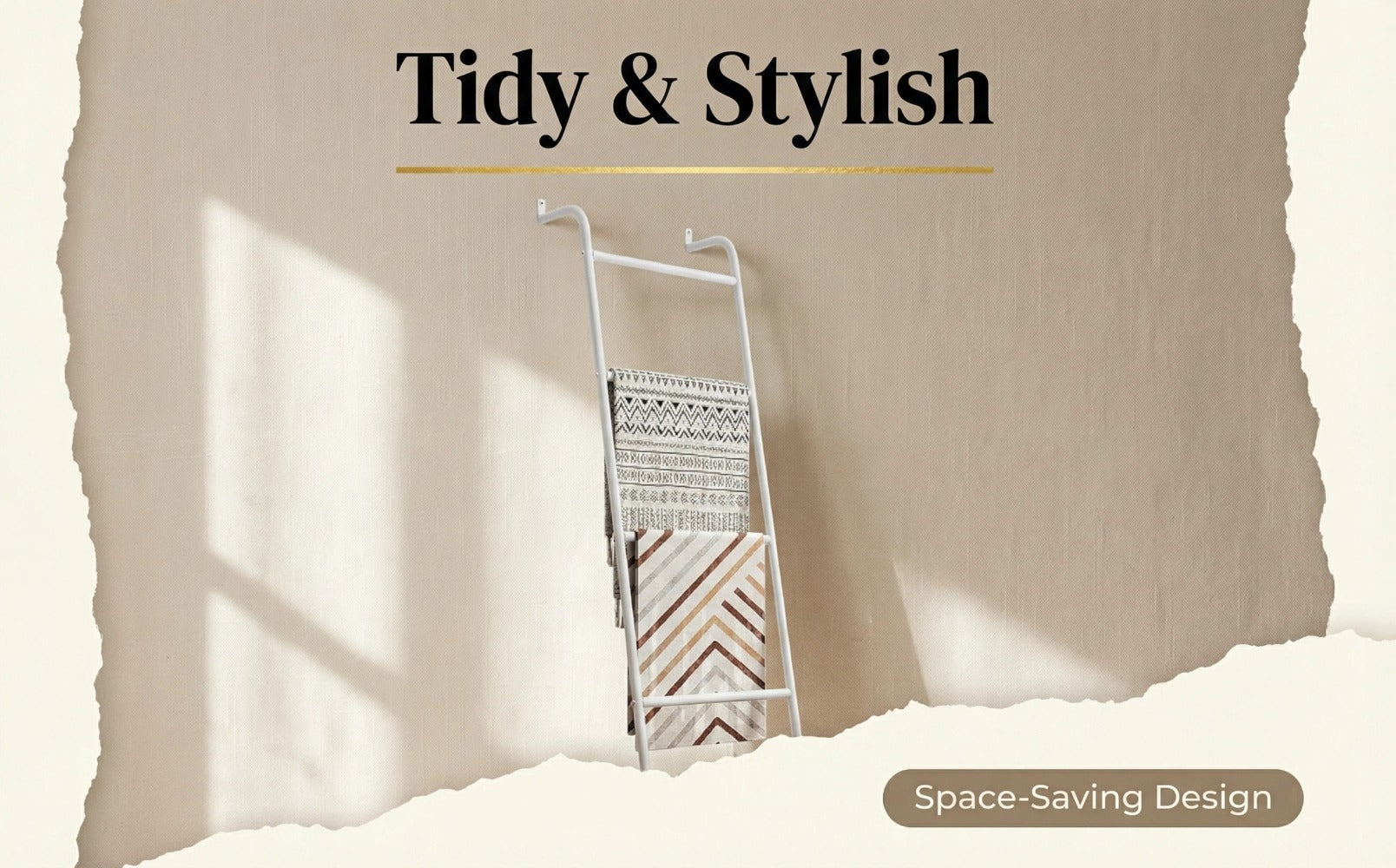4-Layer Metal Blanket Ladders with Tool-Free Assembly for Living Room detail image - detail view 13