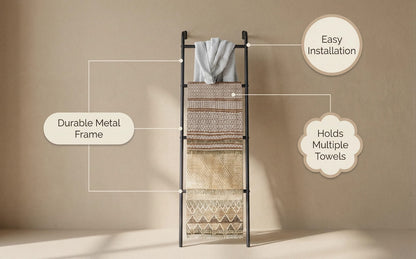 4-Layer Metal Blanket Ladders with Tool-Free Assembly for Living Room detail image - detail view 15