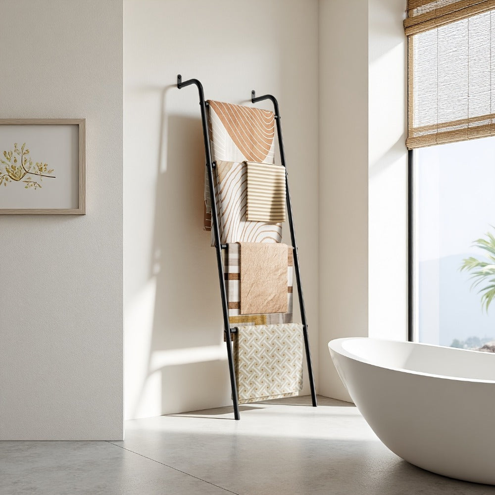 4-Layer Metal Blanket Ladders with Tool-Free Assembly for Living Room detail image - detail view 9