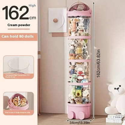 Toy Storage Organizer shown in the pink color option