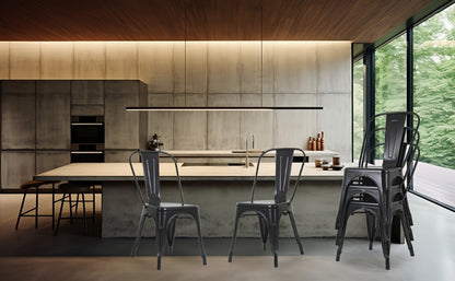 4-Pack Metal Dining Chair, Kitchen Dining Seat for Comfortable Everyday Seating detail image - detail view 13