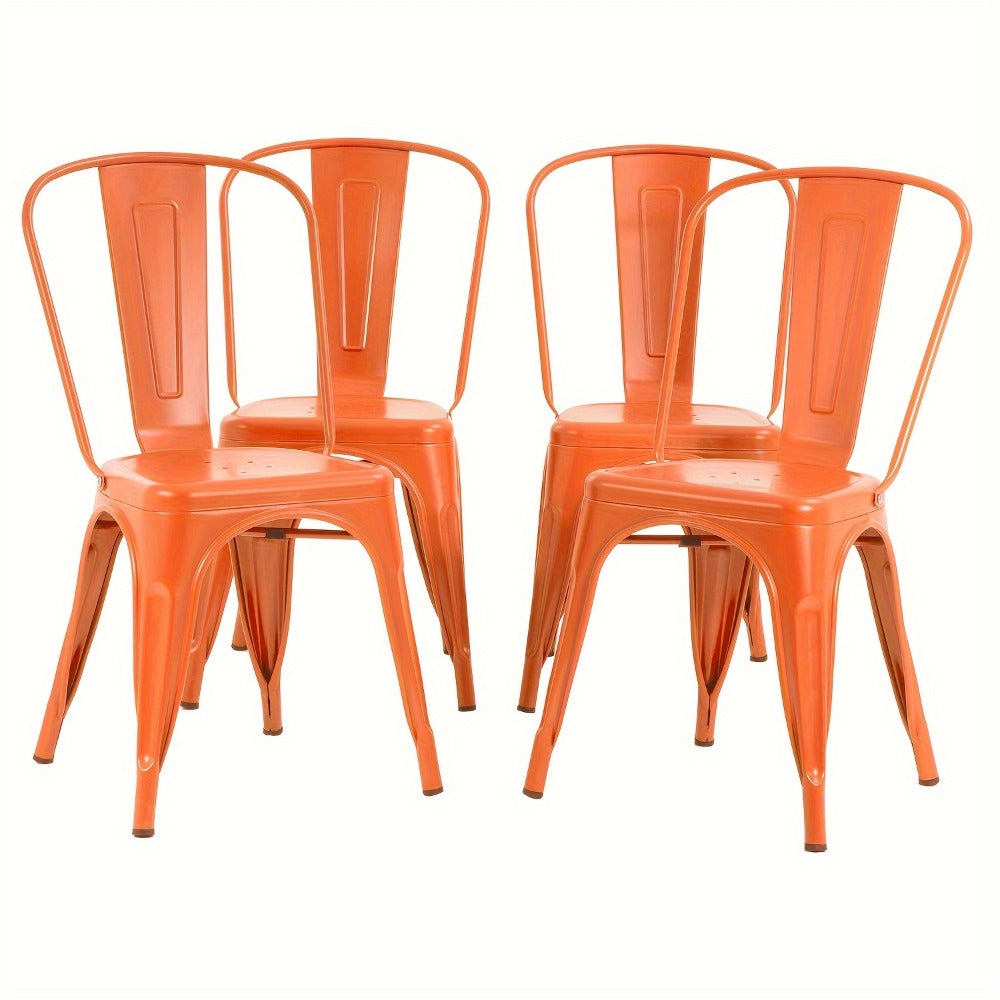 4-Pack Metal Dining Chair, Kitchen Dining Seat for Comfortable Everyday Seating detail image - detail view 7