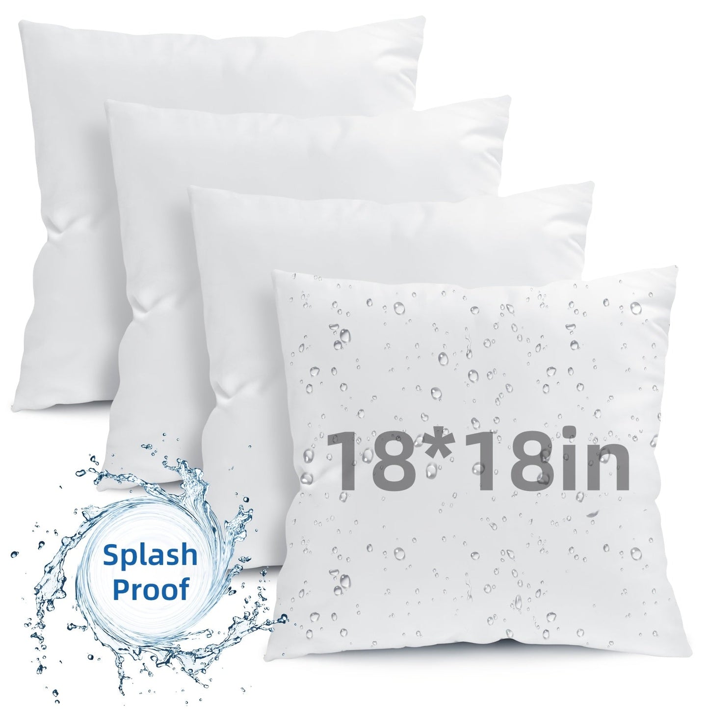 Throw Pillows shown in the 4pcs-18×18in Upgraded fabric option