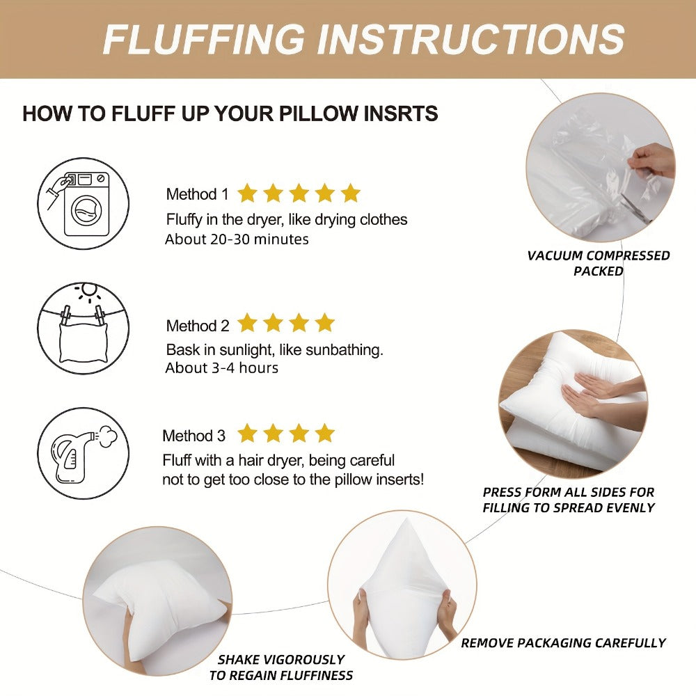 4-Pack Throw Pillows with Waterproof Protection for Living Room detail image - detail view 13