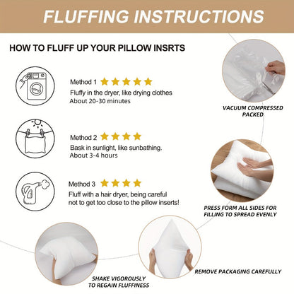 4-Pack Throw Pillows with Waterproof Protection for Living Room detail image - detail view 13