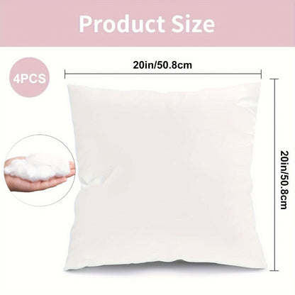 4-Pack Throw Pillows with Waterproof Protection for Living Room detail image - detail view 4
