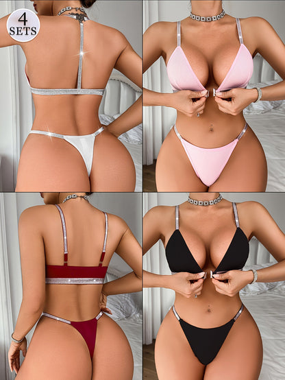 4-Pack Women's High-Waist Shapewear Briefs - Firm Tummy-Control Smoothing