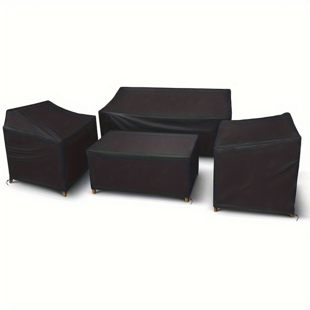 4-Piece Heavy-Duty Patio Furniture Cover with Two Chairs Included detail image - detail view 3