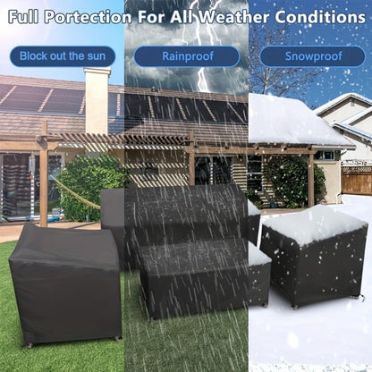 4-Piece Heavy-Duty Patio Furniture Cover with Two Chairs Included detail image - detail view 5