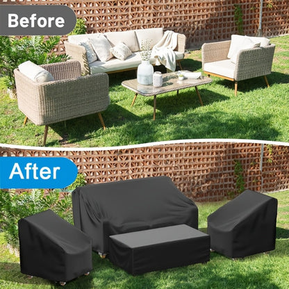 4-Piece Heavy-Duty Patio Furniture Cover with Two Chairs Included detail image - detail view 8