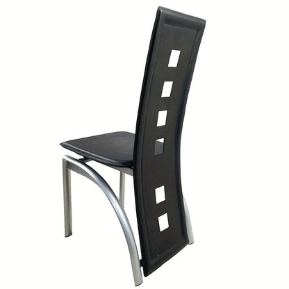 4-Piece Set Faux Leather Dining Chair with High Back for Comfortable Everyday Seating detail image - detail view 10