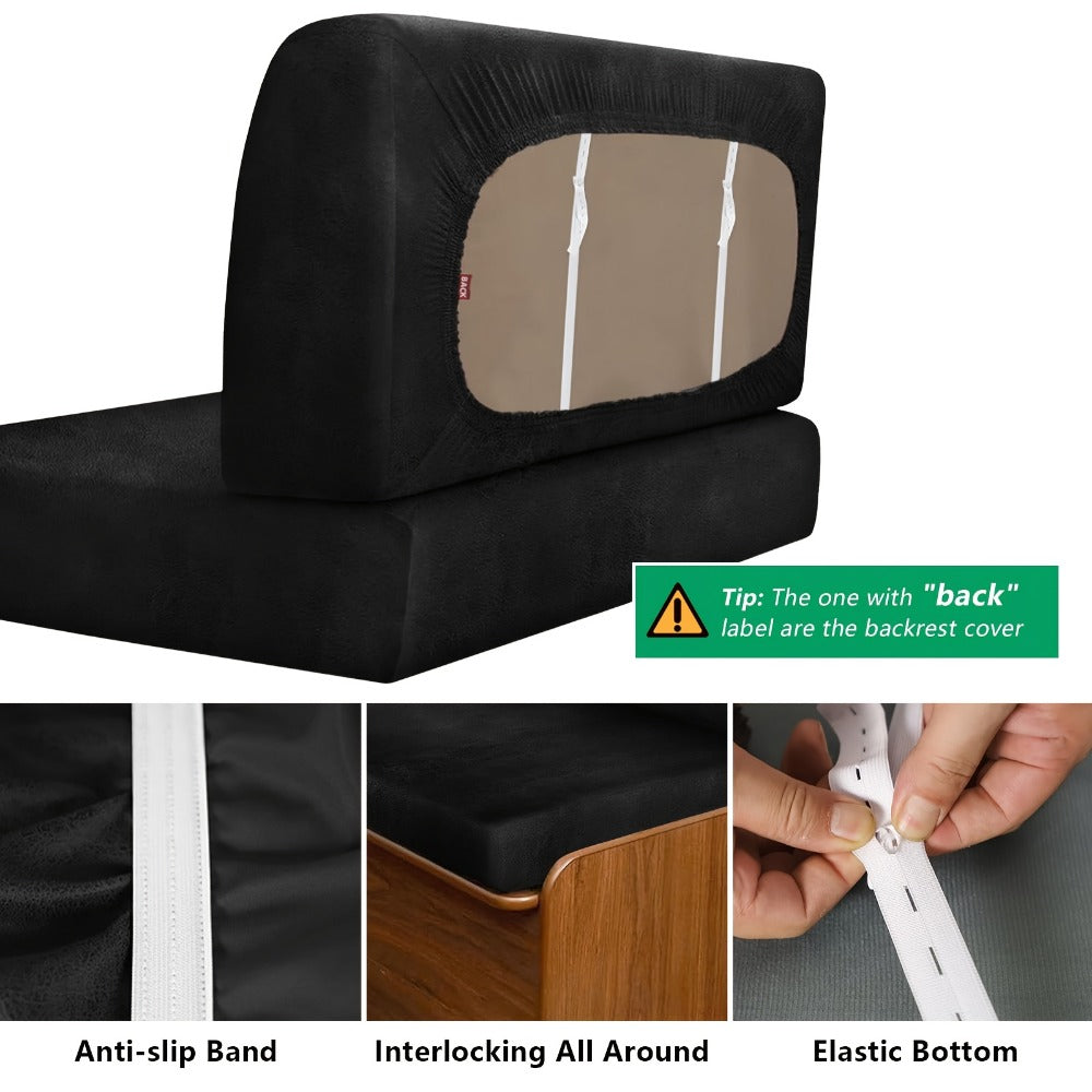 4-Piece Set Rv Cushion Covers with Tool-Free Assembly and Multiple Color Options detail image - detail view 8