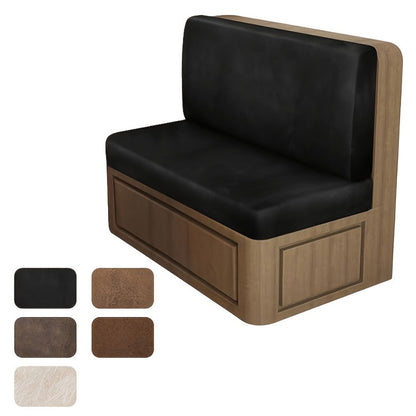 RV Cushion Covers, RV Dinette Cushion Covers Set of 4, Stretch Leather-Look Camper Cushion shown in the main product view