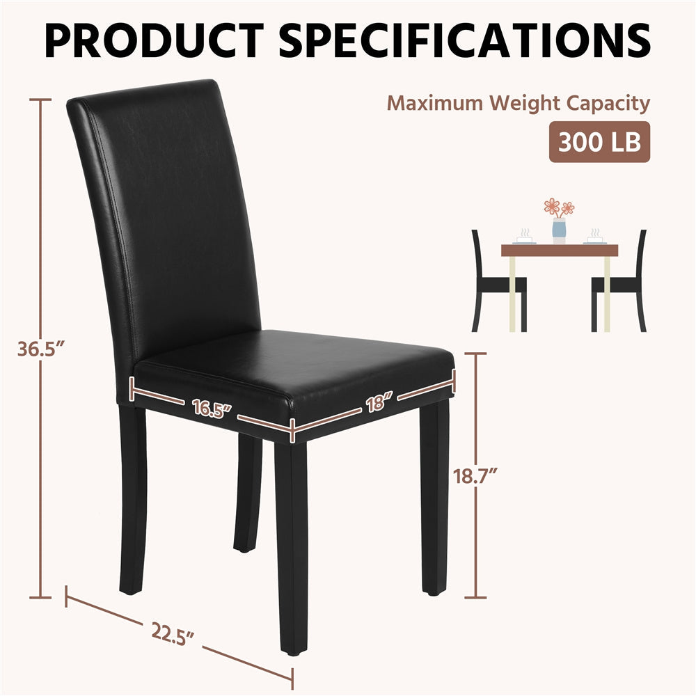 4-Piece Set Upholstered Dining Chair for Kitchen and Home Office detail image - detail view 16