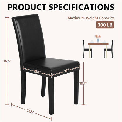 4-Piece Set Upholstered Dining Chair for Kitchen and Home Office detail image - detail view 16