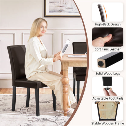 4-Piece Set Upholstered Dining Chair for Kitchen and Home Office detail image - detail view 29