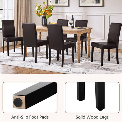 4-Piece Set Upholstered Dining Chair for Kitchen and Home Office detail image - detail view 30