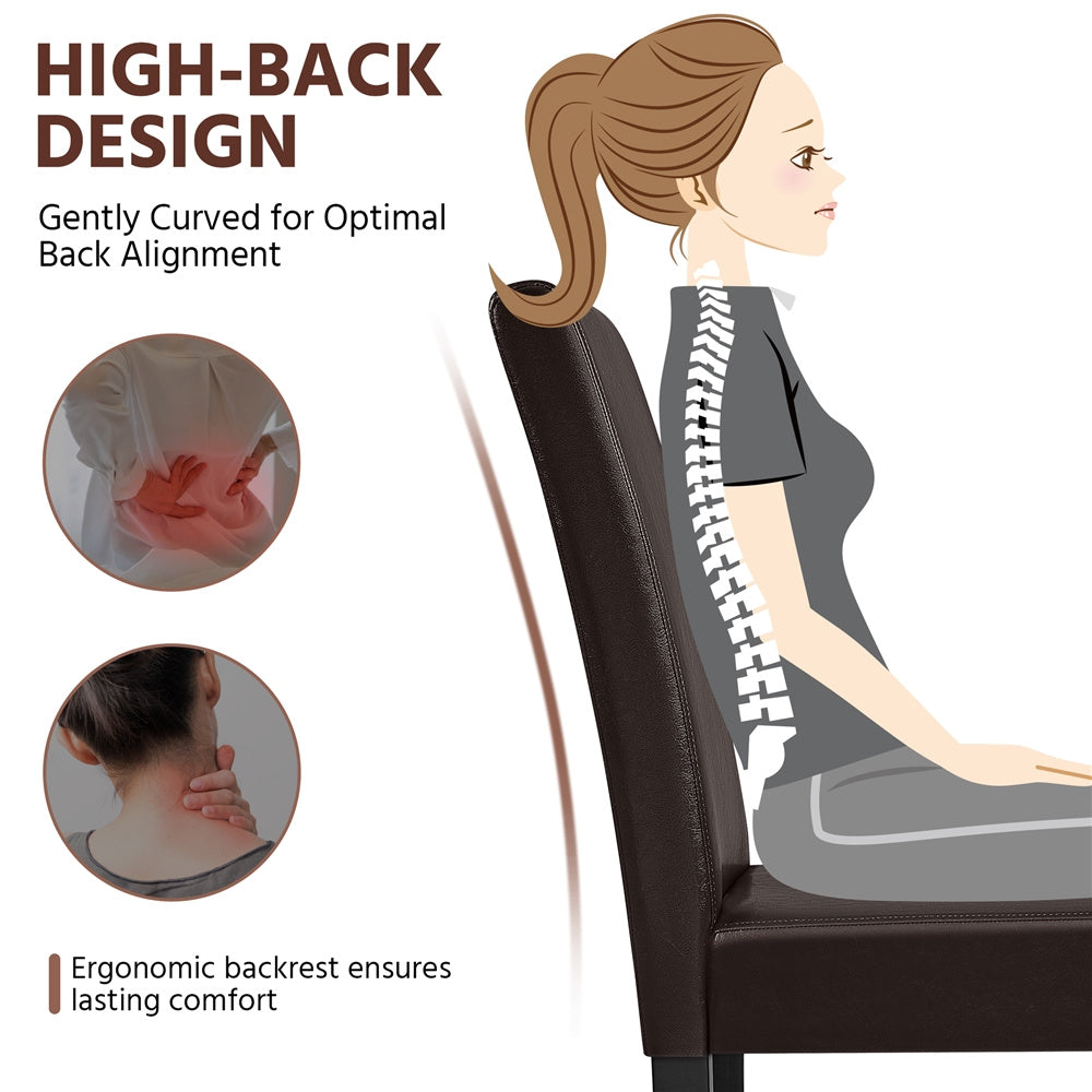 4-Piece Set Upholstered Dining Chair for Kitchen and Home Office detail image - detail view 33